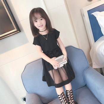 Γλυκό παιδικό σετ για αγόρια - φούστα  + μπλουζάκι, σε γκρι και μαύρο χρώμα