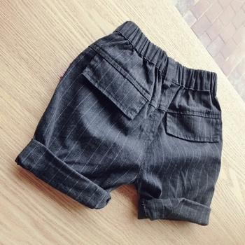 Стилни детски панталони за момчета в черен цвят