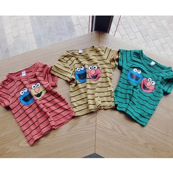 Ежедневна детска блуза за момчета с анимационно изображение, в зелен, червен и жълт цвят