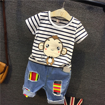 Детски костюм за момчета - дънки и тениска с изображение