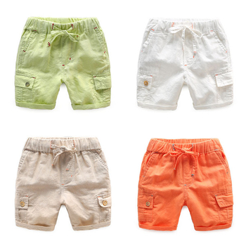 Свежи детски панталони за момчета в няколко цвята с връзки
