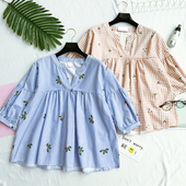 Κυρίες καρό πουκάμισο με 3/4 μανίκι σε τέσσερα χρώματα