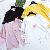 Καθημερινά T-shirt για τις κυρίες σε λευκό, κίτρινο, μαύρο και ροζ