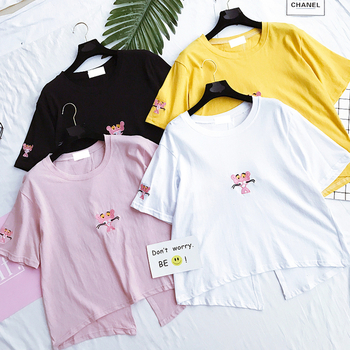 Ежедневна тениска за дамите в бял, жълт, черен и розов цвят