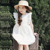 Κομψή παιδιά ντύνονται για τα κορίτσια σε λευκό και σκούρο μπλε χρώμα