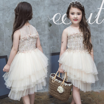 Стилна детска рокля за момичета тип принцеса