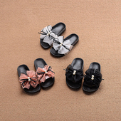 παντόφλες Γλυκό παιδιών σε ροζ λευκό και μαύρο χάντρες