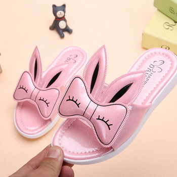 Сладък модел детски чехли за момичета в четири цвята