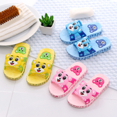 Сладки детски чехли за момичета и момчета в син, розов и жълт цвят