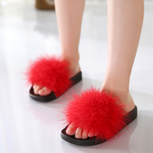 παντόφλες Όμορφη παιδιών για τα κορίτσια με φτερά σε κόκκινο, μαύρο και γκρι