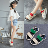 Сладки сандали за момичета с ластични каишки