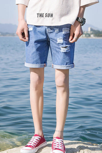 Мъжки дънкови къси панталони в няколко модела