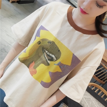 Καθημερινό γυναικείο  T-shirt με ένα μανίκι εικόνα και 3/4