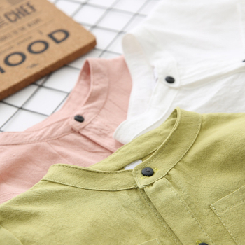 Свежа детска риза с дълъг ръкав в различни цветове