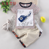 Καθημερινό παιδικό σετ για αγόρια -μπλουζάκι με με εικόνα και παντελόνι