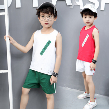 Παιδικό σετ αθλητικό για αγόρια  - σορτς με αμάνικο 