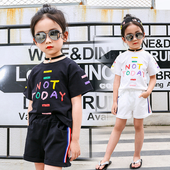 Καθημερινό παιδικό σετ για κορίτσια - μπλουζάκι + σορτς