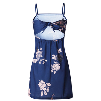 Κομψό γυναικείο φόρεμα με floral μοτίβα - 2 χρώματα