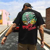 Готина мъжка тениска, подходяща за ежедневие с изображение на гърба