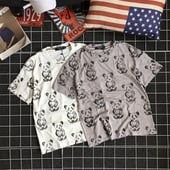 Ежедневна мъжка тениска в два цвята на мечета