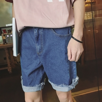 Стилни къси панталони за мъжете с надпис в два цвята