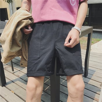 Ежедневни и стилни шорти за мъже в три цвята дълбоки джобове