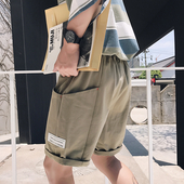 Широки мъжки шорти с връзки, в три цвята и с джобове