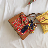 Ежедневна дамска чанта с панделка в четири цвята