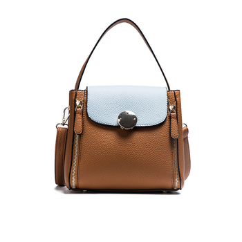 Сладка мини дамска чанта с двойна дръжка в четири цвята