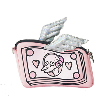 Сладка мини чанта с метална верижка и с анимационно изображение