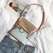 Стилна дамска цветна чанта с дълга дръжка в четири цвята