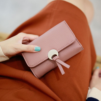 Стилен мини дамски портфейл в пет цвята