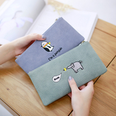 Свеж дамски портфейл с изображение в три цвята