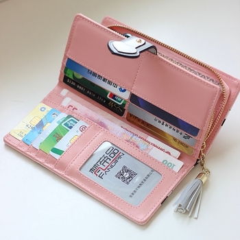 Сладък дамски портфейл с изображения в много разцветки