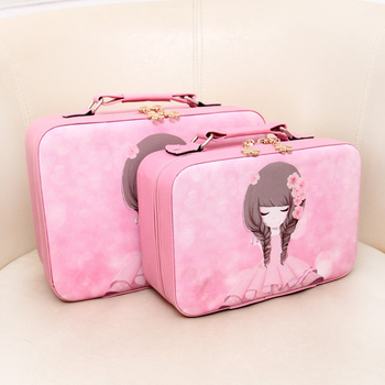 Комплект дамска козметична чанта с изображение в два размера