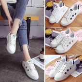 Καθημερινά γυναικεία πάνινα παπούτσια με διακόσμηση αστέρων σε διάφορα λουλούδια