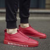 Κομψά ανδρικά πάνινα παπούτσια χωρίς συνδέσμους σε 2 σχέδια σε τρία χρώματα