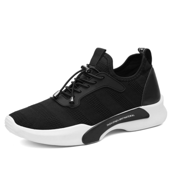 Αθλητικά ανδρικά παπούτσια με άνετες σόλες σε γκρι, λευκό και μαύρο χρώμα