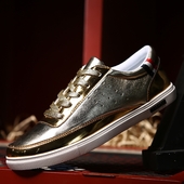Πολύ όμορφα και λαμπερά ανδρικά πάνινα παπούτσια σε τρία χρώματα