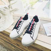 Πανέμορφα και casual ανδρικά παπούτσια σε λευκό και μαύρο χρώμα