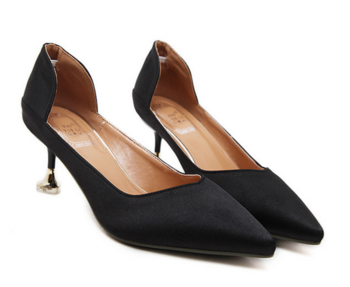 Стилни и много красиви сатенени дамски обувки на висок ток - 3 модела
