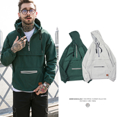 Ανδρικό φούτερ με τσέπες και κουκούλα σε τρία χρώματα