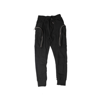 Ανδρικά αθλητικά παντελόνια με τσέπες σε γκρι και μαύρο χρώμα