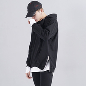 Ανδρικό φούτερ με φερμουάρ και κουκούλα σε τρία χρώματα