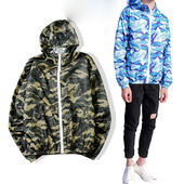 Αθλητικό φούτερ ανδρικό σε δύο χρώματα με κουκούλα