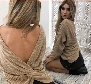 Πολύ κομψό γυναικείο πουλόβερ  