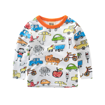 Πολύχρωμη παιδική μπλούζα για  αγόρια σε τρία χρώματα
