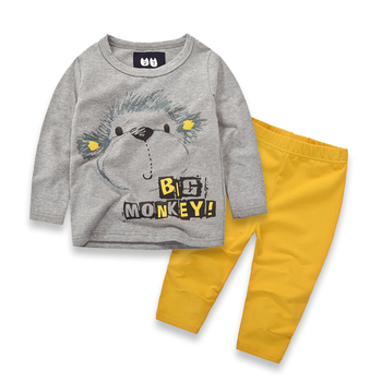 Γλυκό παιδικό σετ για αγόρια - μπλούζα με εικόνα + κολάν