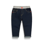 Παντελόνια Denim για αγόρια σε σκούρο χρώμα και ελαστικά