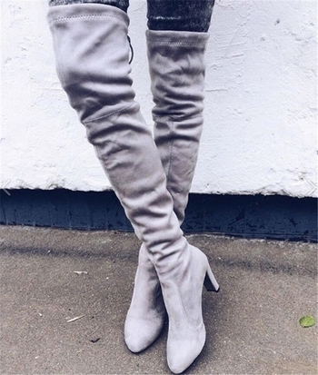 Актуални и много стилни дамски дълги ботуши на висок ток - 4 модела